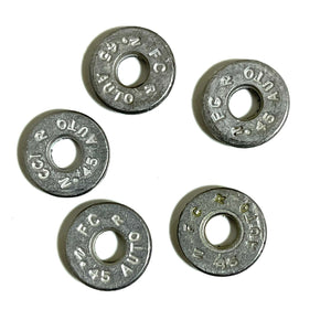 Deprimed 45 ACP Aluminum Bullet Slices Qty 15 | FREE SHIPPING