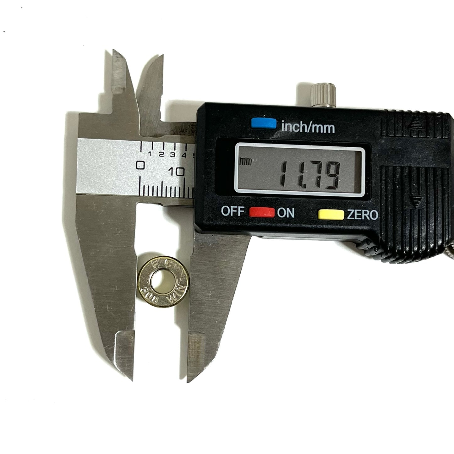 Deprimed 308 WIN Thin Cut Nickel Polished Bullet Slices Qty 15 | FREE SHIPPING