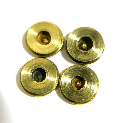 380 Auto Thin Cut Polished Brass Bullet Slices