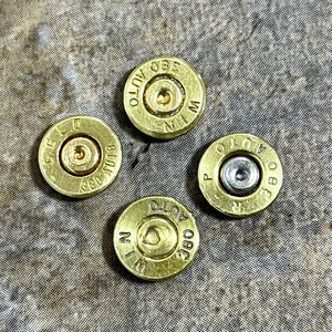 380 Auto Thin Cut Polished Brass Bullet Slices