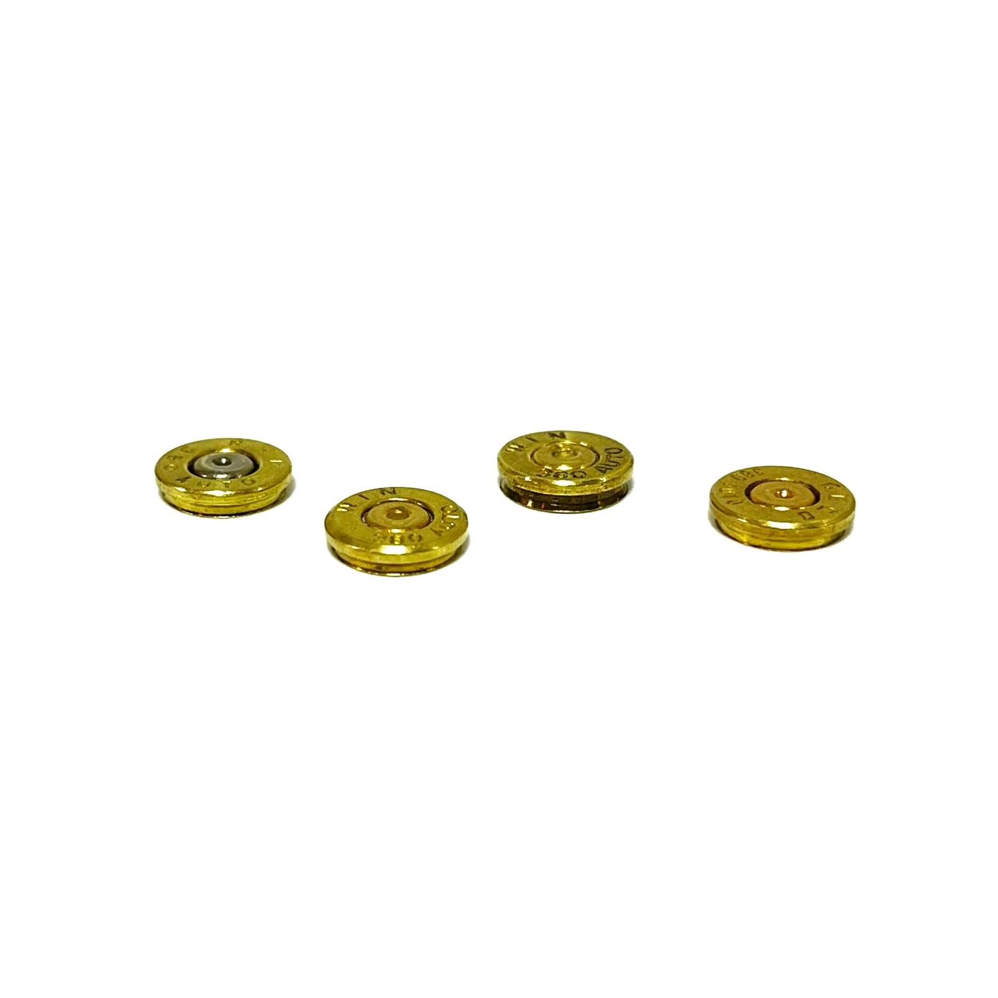 380 Auto Thin Cut Polished Brass Bullet Slices