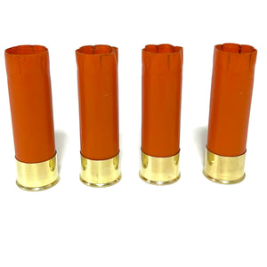 Blank Fiocchi Orange Shotgun Shells Hand Polished High Brass