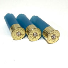 Load image into Gallery viewer, Blank Light Blue High Brass Shotgun Shells 12 Gauge Blank Hulls No Markings DIY Boutonniere Ammo Crafts 8 Pcs
