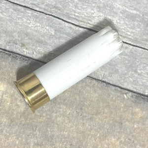 White Blank Empty Shotgun Shells 12 Gauge No Markings On Hulls Used Casings DIY Boutonniere Wedding Crafts | 12 Pcs | FREE SHIPPING
