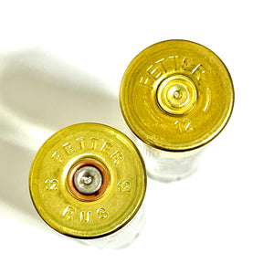 Fetter Russian 12 Gauge High Brass Empty Shotgun Shells Semi Translucent 12GA Hulls Spent Fired Used Cartridges Qty 10 Pcs | FREE SHIPPING