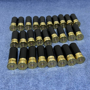 Engraved 24 Blank Black Clever Hand Polished Empty Shotgun Shells 12 Gauge No Markings On Hulls