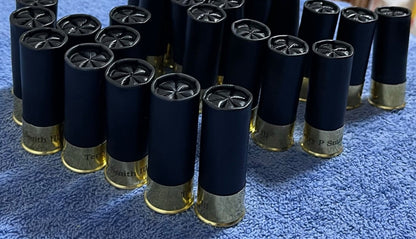Engraved 24 Blank Black Clever Hand Polished Empty Shotgun Shells 12 Gauge No Markings On Hulls