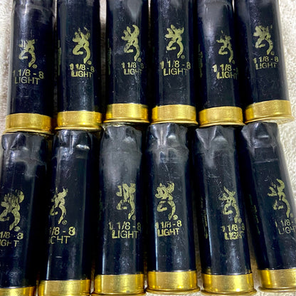 Browning Shotgun Shells 12 Gauge Empty Black Hulls Once Fired Spent 12GA Casings DIY Craft Supplies 5 Pcs - FREE Shipping