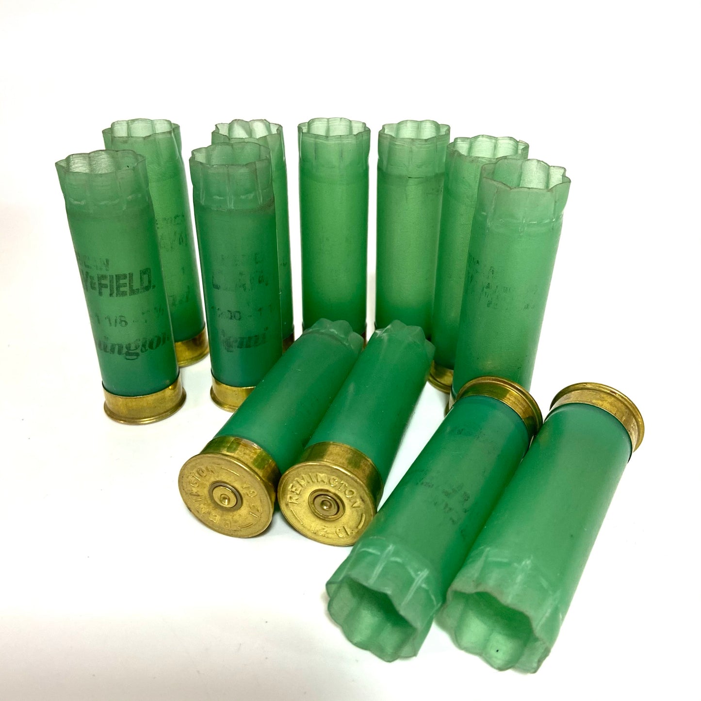 Remington American Clay & Field Light Green Shotgun Shells Empty 12 Gauge Used Hulls Spent Shotshells 12GA Ammo Cartridges DIY Wedding Boutonnieres Qty 10 | FREE SHIPPING