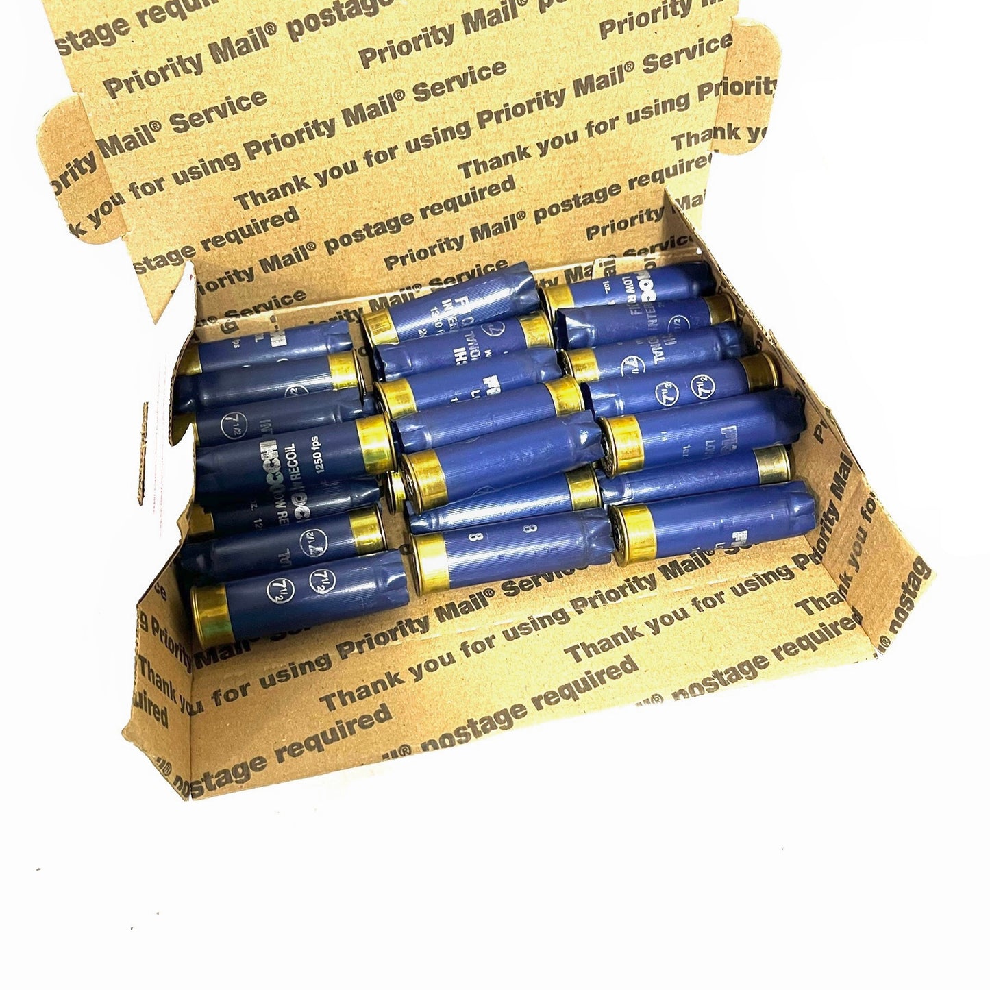 Navy Blue Fiocchi Empty Shotgun Shells 12 Gauge Dark Blue Used Hulls Shotshells 12GA Shot Gun Casings DIY Ammo Crafts 10 Pcs | Free Shipping