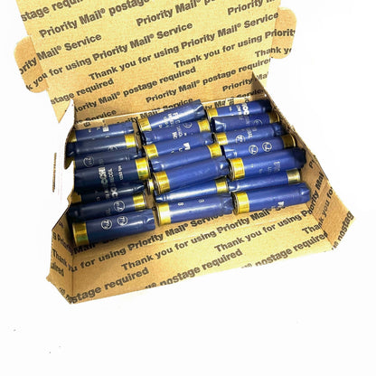 Navy Blue Fiocchi Empty Shotgun Shells 12 Gauge Dark Blue Used Hulls Shotshells 12GA Shot Gun Casings DIY Ammo Crafts 10 Pcs | Free Shipping