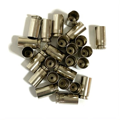 Polished 40 Caliber Nickel Shells