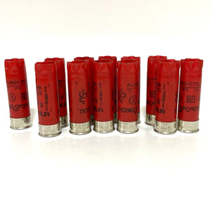 Nobel Sport Red Empty Shotgun Shells 12 Gauge High Brass Hulls Used Cartridges Spent Shotshells Casings Craft Qty 100 Pcs FREE SHIPPING