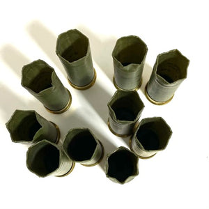 Green Hulls Spent Once Fired Casings Cartridges Shotshells 