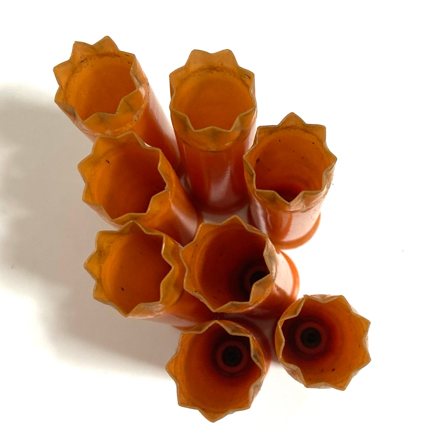 Star Crimped Orange Shotgun Shells Empty Hulls 