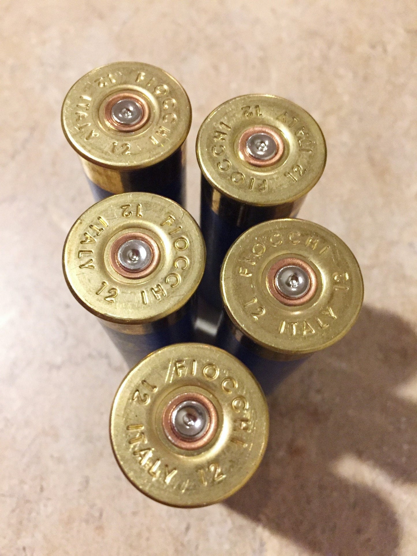 Blue Paper Shotgun Shells 12 Gauge Empty Used Cardboard Hulls Shotshells Spent Casings Fired DIY Ammo Crafts Vintage - Qty 10 Pcs