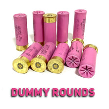 Load image into Gallery viewer, 12 Gauge Pink Dummy Ammo Rounds Shotgun Shells
