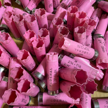Load image into Gallery viewer, Pink Shotgun Shell 12 Gauge Empty Pink 12GA Hulls Shotshells Spent Casings Shot Gun Ammo Cartridges DIY Ammo Crafts 10 Pcs | FREE SHIPPING
