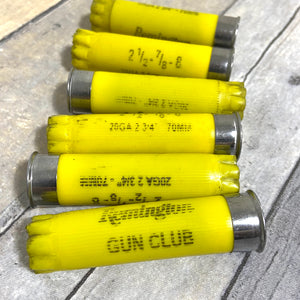 Yellow 20 Gauge Empty Shotgun Shells Remington