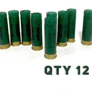 Remington Gun Club Green Shotgun Shells 12 Gauge Shotshells Spent Used Empty Cartridges Fired Casings 12 GA Shot Gun Hulls