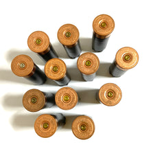 Load image into Gallery viewer, Empty Remington Black Shotgun Shells Copper Headstamps
