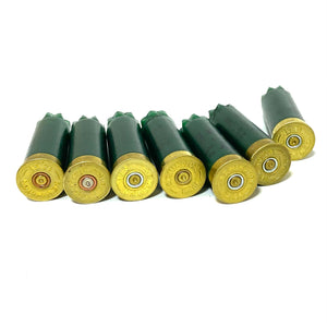Empty Remington Green Shotgun Shells