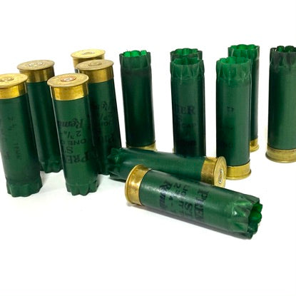 Once Fired 12GA Hulls Emerald Dark Green