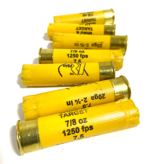 Rio Yellow Once Fired Hulls 20 Gauge