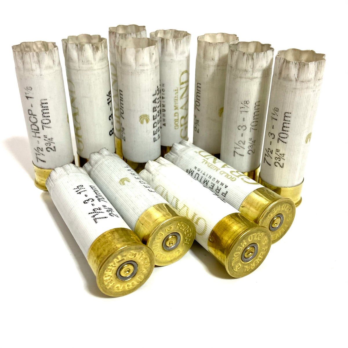 White Shotgun Shells 12GA Hulls Used Shotshells Empty 12 Gauge Casings
