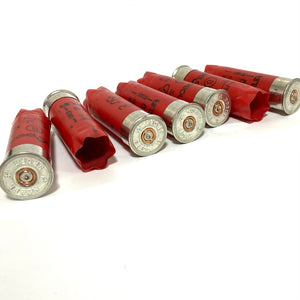 Nobel Sport Red Empty Shotgun Shells 12 Gauge High Brass Hulls Used Cartridges Spent Shotshells Casings