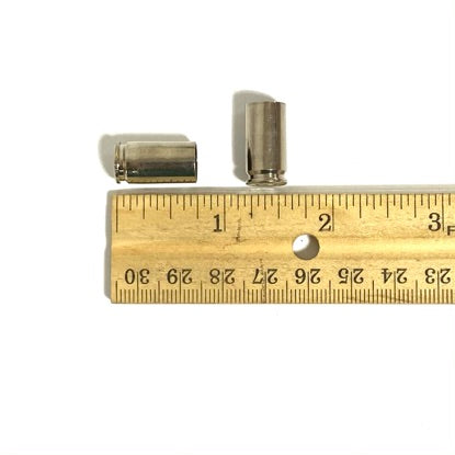 9MM Nickel Brass Shells Used Bullet Casings 9X19 Luger Fired Spent Pistol Ammo Cleaned Polished 15 Pieces | FREE SHIPPING