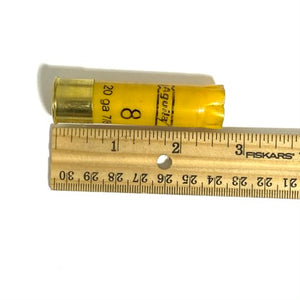 Size Dimension 20GA Yellow Shotgun Shells