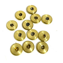 Load image into Gallery viewer, 9MM Thin Cut Bullet Slices Polished Brass
