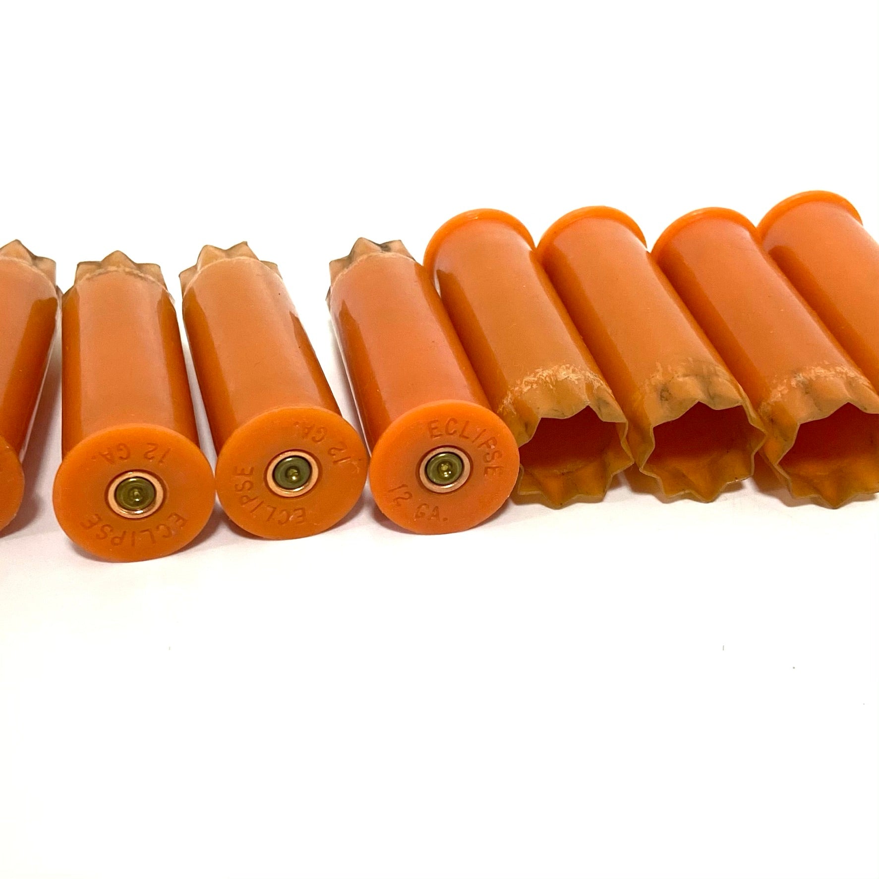Eclipse Orange Shotgun Shells Empty 12GA Hulls Once Fired 12 Gauge Spent