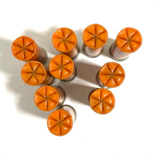 Star Crimped Orange Shotgun Shells Empty Hulls 