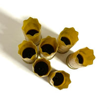 Load image into Gallery viewer, Star Crimped Yellow Shotgun Shells Empty 20 Gauge Hulls 
