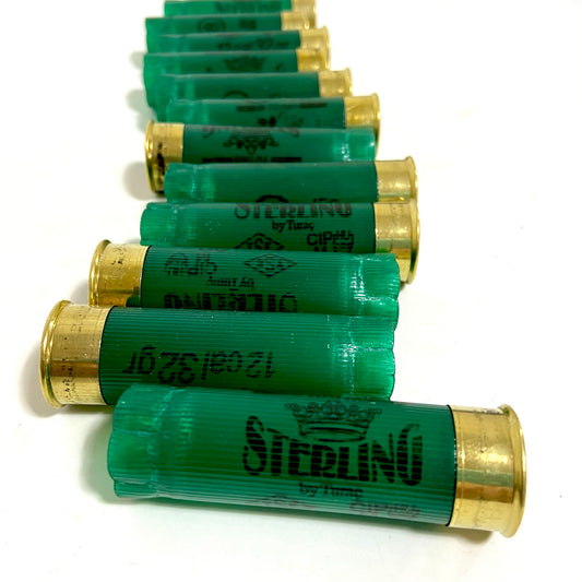 Sterling Green Empty Shotgun Shells | 12 Gauge Hulls | Qty 12
