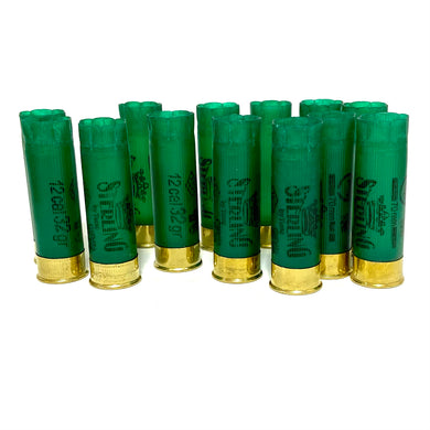 Sterling Green Shotgun Shells 12 Gauge Shotshells Spent Used Empty Cartridges Once Fired Casings 12GA Hulls