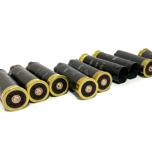 Black 12 Gauge Empty Shotgun Shells 12GA Hulls