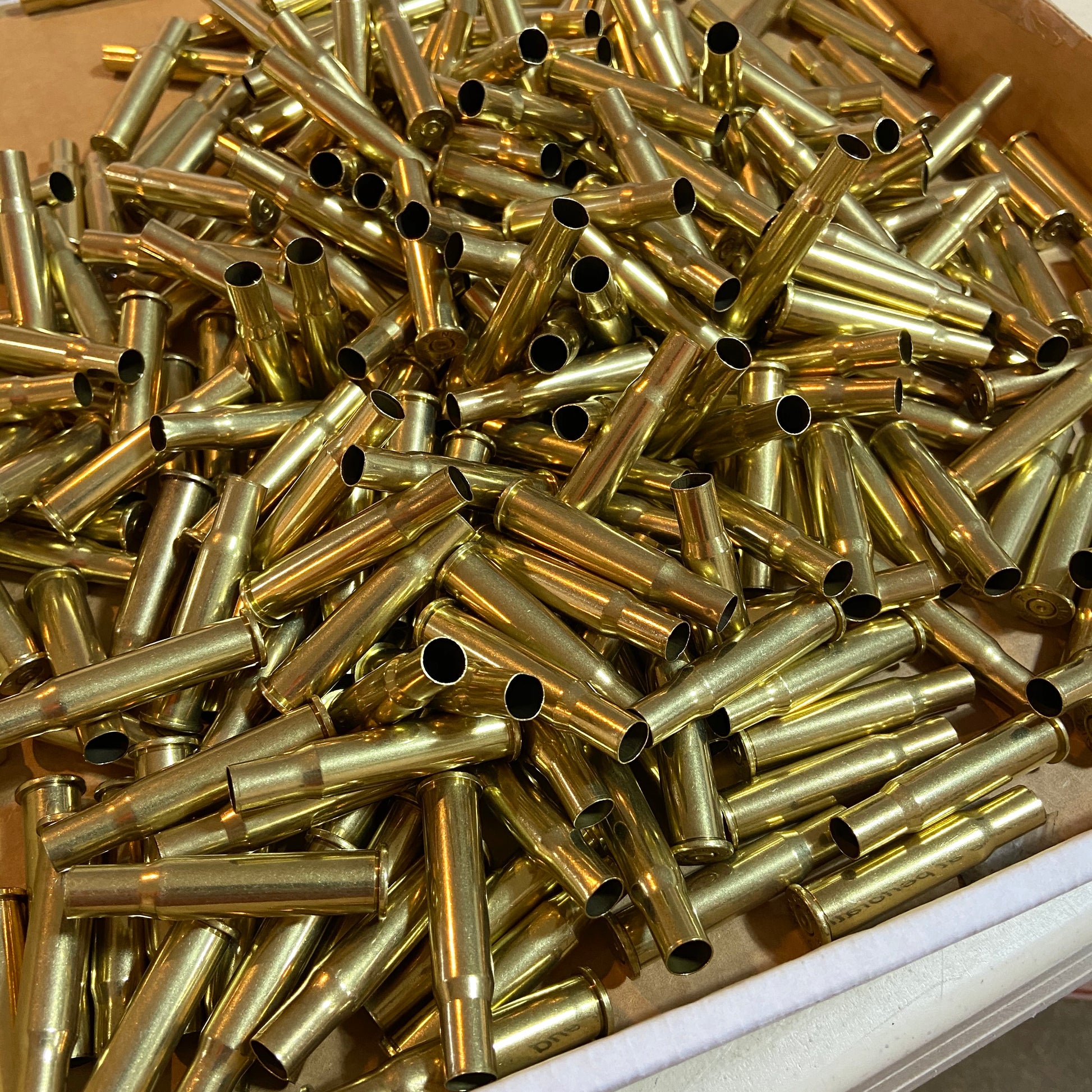 Used Brass Shells Rifle Cartridges