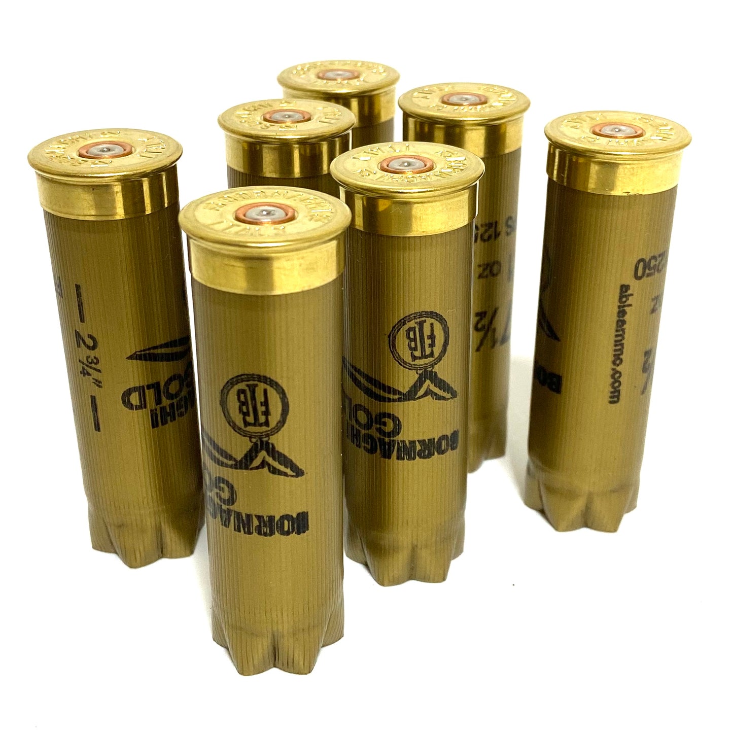 Once Fired 12GA Hulls Gold Low Brass