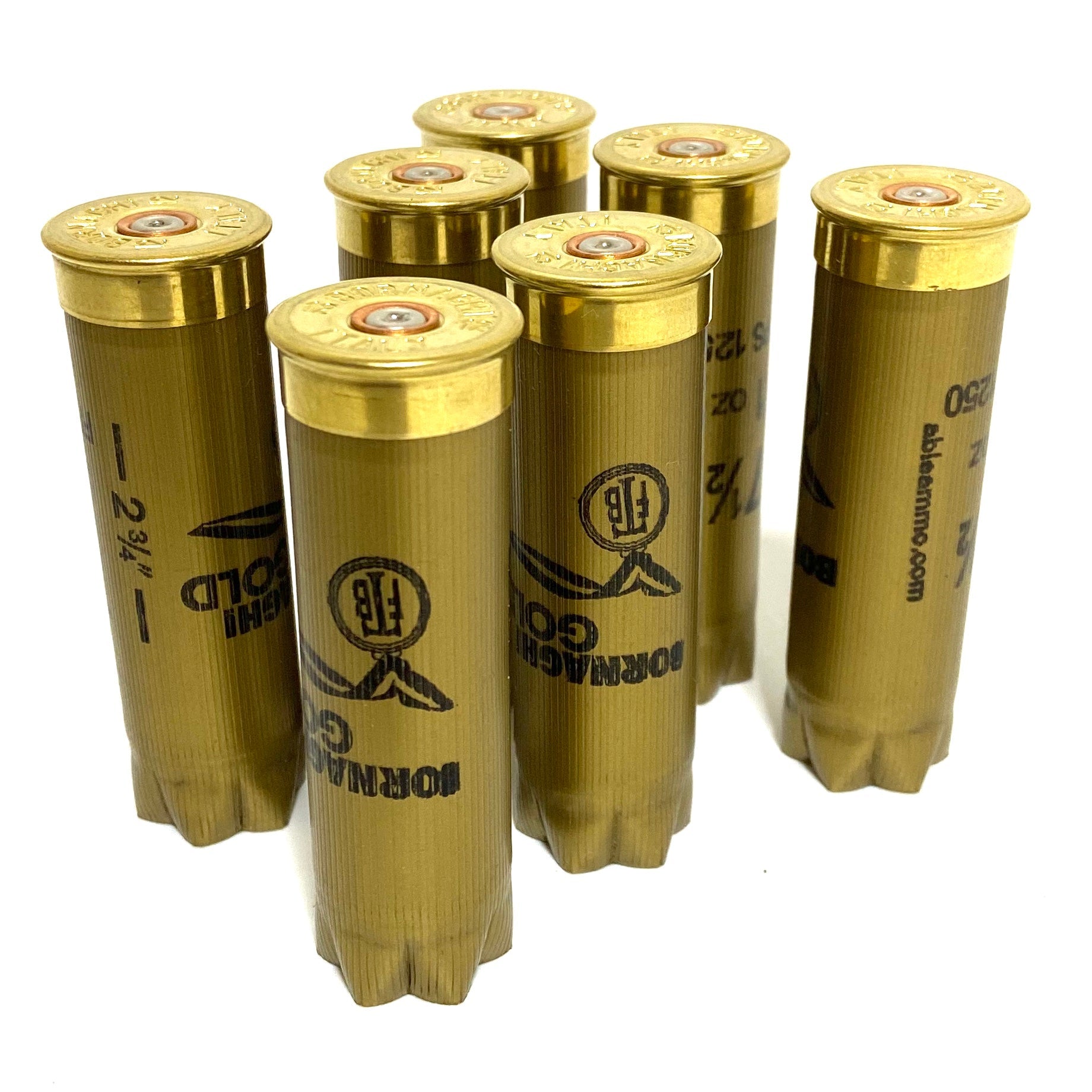 Once Fired 12GA Hulls Gold Low Brass
