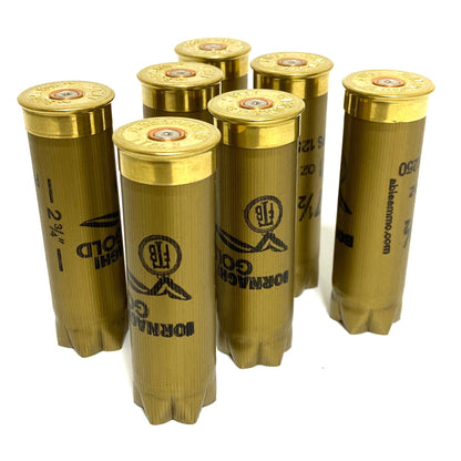 Once Fired 12GA Hulls Gold Low Brass