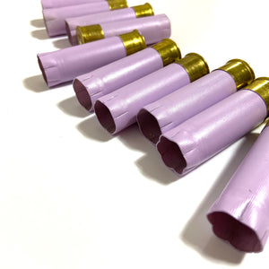 Upcycled Used Shotgun Shells Empty 12GA Lavender