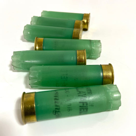 Remington American Clay & Field Light Green Shotgun Shells Empty 12 Gauge Used Hulls Spent Shotshells 12GA Ammo Cartridges DIY Wedding Boutonnieres Qty 10 | FREE SHIPPING