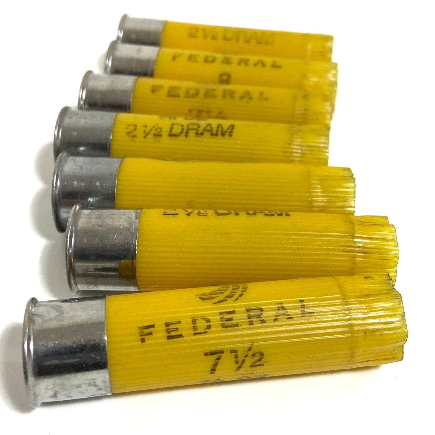 Yellow 20 Gauge Empty Shotgun Shells