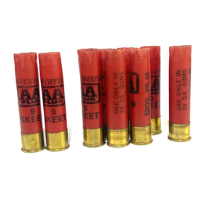 Red 28 Gauge Shotgun Shells Empty High Brass Hulls Shotshells 28GA