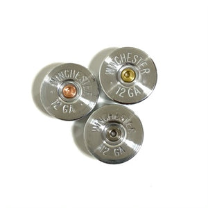 Hand Polished 12 Gauge Winchester Steel Headstamps