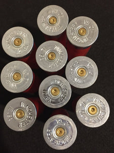 Red Shotgun Shells USA Winchester 12 Gauge Hulls Shotshells Fired 12GA Used Spent Ammo Shot Gun Casings 10 Pcs - Free Shipping