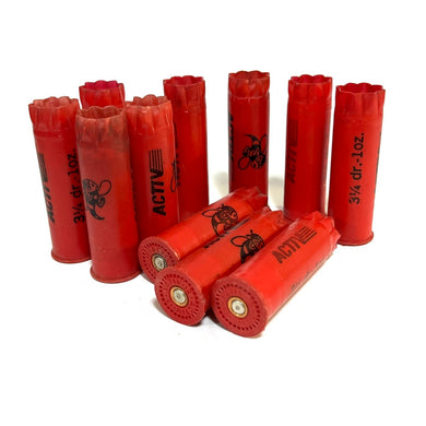 ACTIV Empty Red Shotgun Shells 12 Gauge Once Fired Used 12GA Shot Gun Hulls Spent Casings DIY Ammo Crafts 